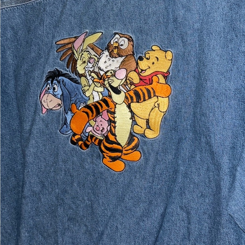 Disney Winnie The Pooh denim XXL long sleeve shirt